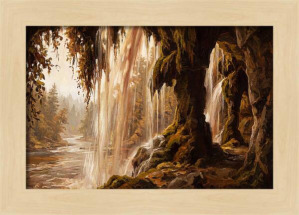Waterfall Behind The Curtain