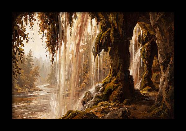 Waterfall Behind The Curtain