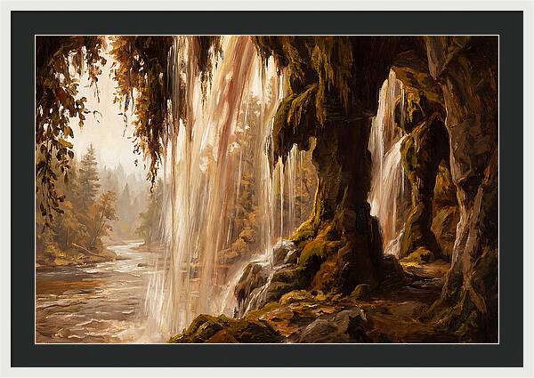 Waterfall Behind The Curtain