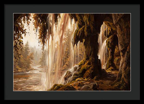 Waterfall Behind The Curtain