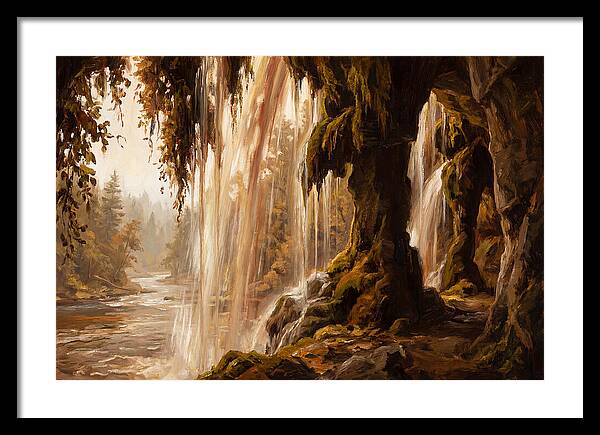 Waterfall Behind The Curtain