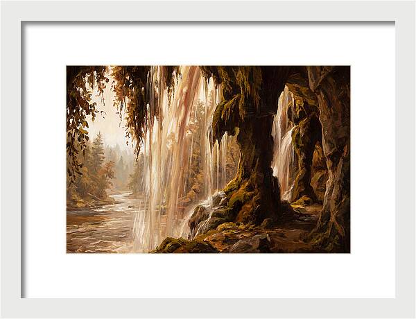 Waterfall Behind The Curtain