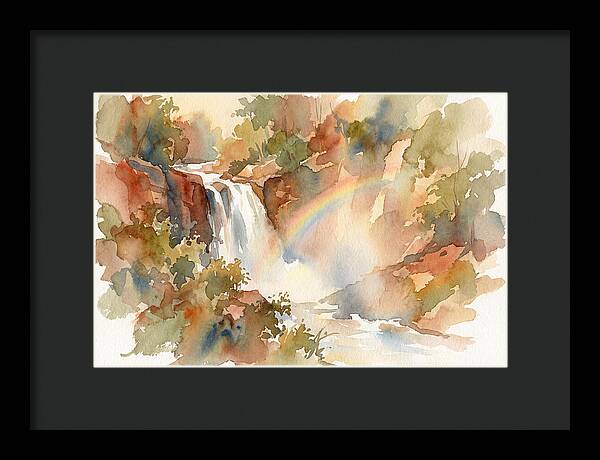 Waterfall Mist Catching Rainbow