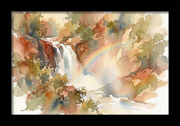 Waterfall Mist Catching Rainbow