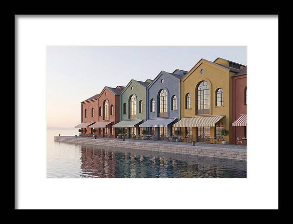Waterfront Colorful Warehouses