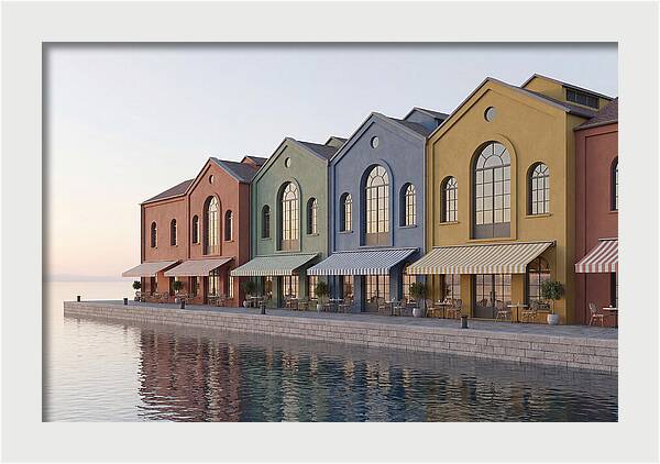 Waterfront Colorful Warehouses