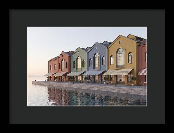 Waterfront Colorful Warehouses