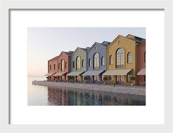 Waterfront Colorful Warehouses