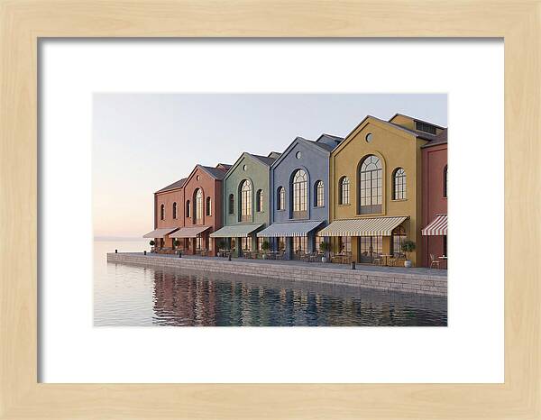 Waterfront Colorful Warehouses
