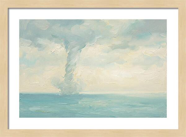Waterspout Over Calm Ocean