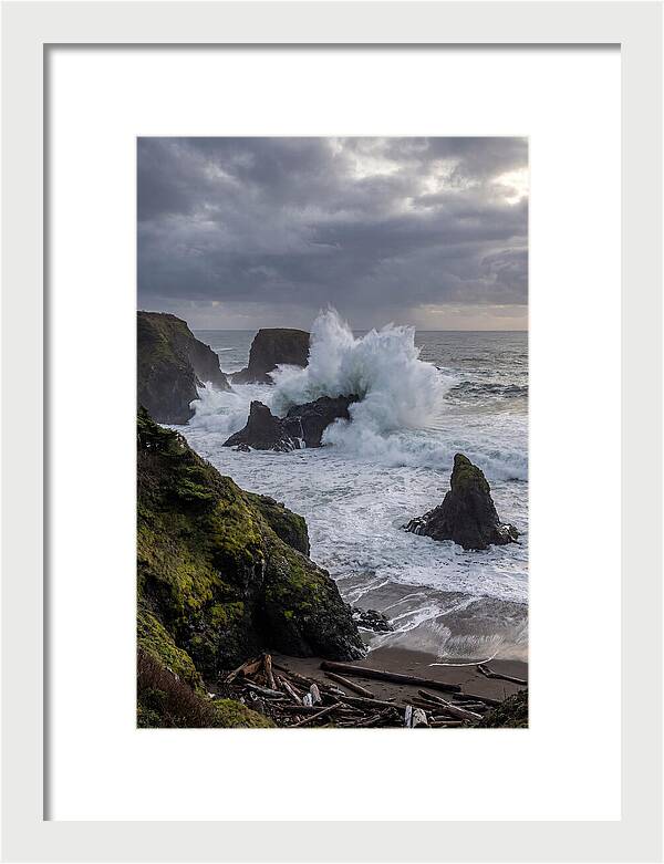 Wave Crash Along The Oregon Coast