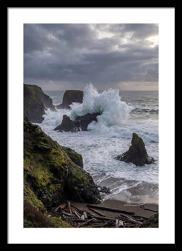 Wave Crash Along The Oregon Coast