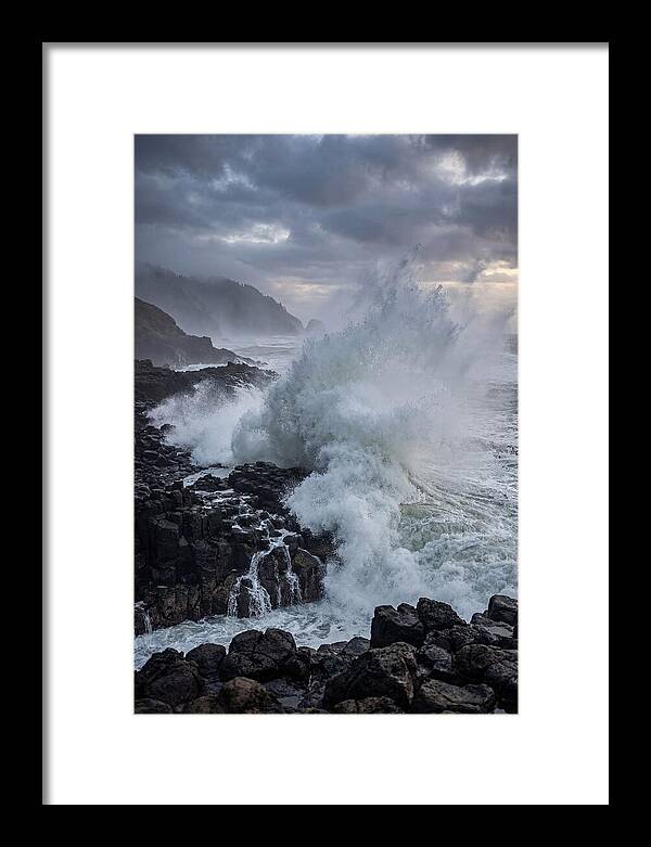Wave Crash At Oregon Coast