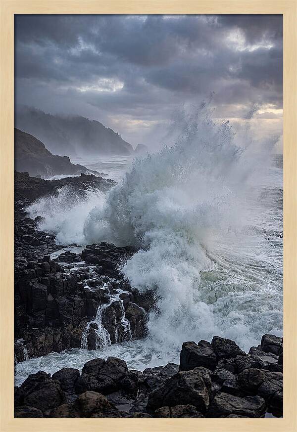 Wave Crash At Oregon Coast