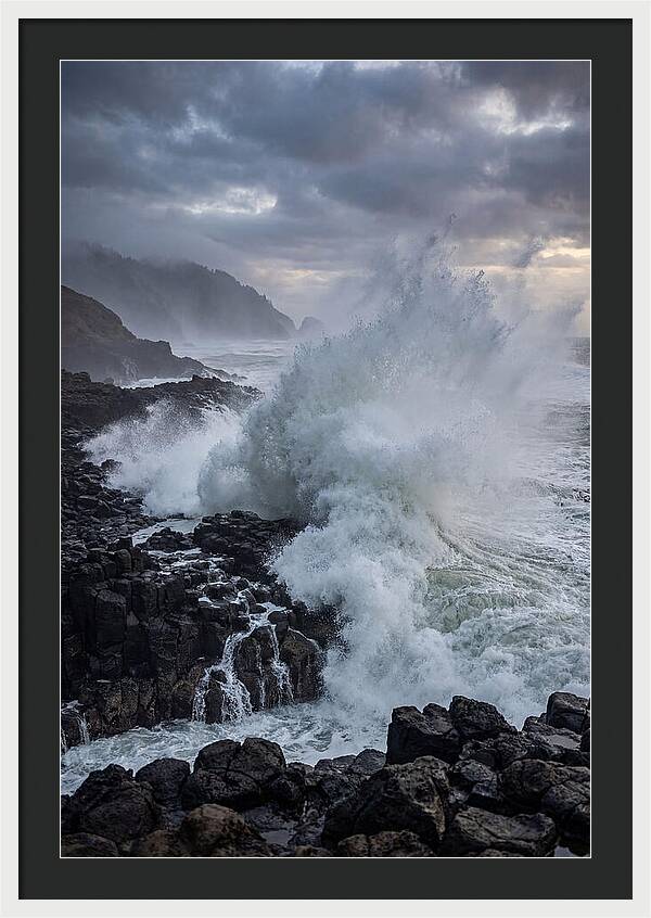 Wave Crash At Oregon Coast