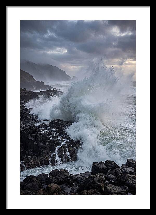 Wave Crash At Oregon Coast