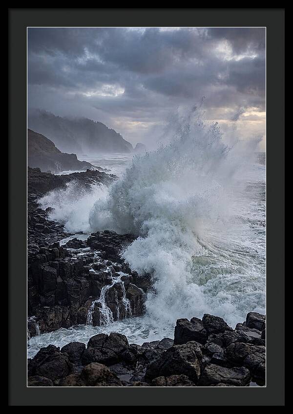 Wave Crash At Oregon Coast