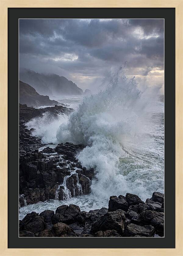Wave Crash At Oregon Coast