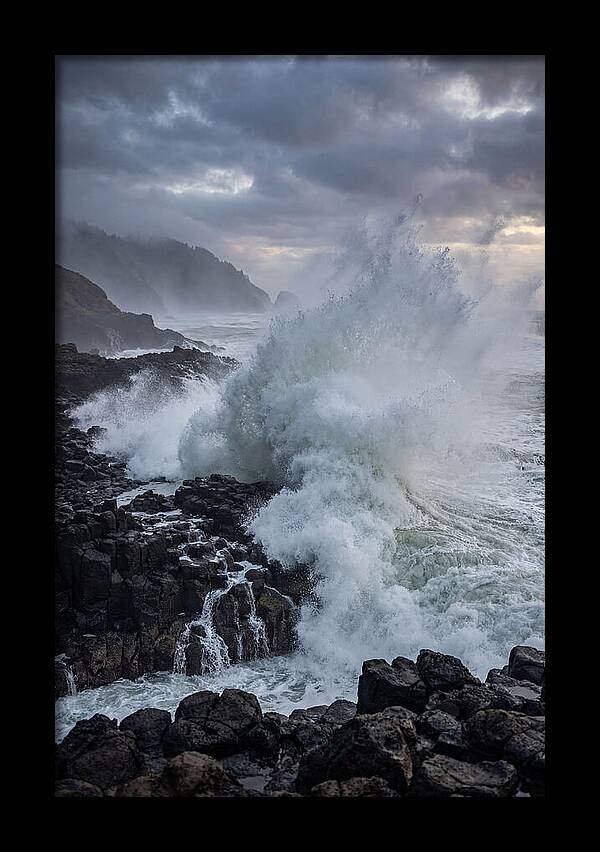 Wave Crash At Oregon Coast