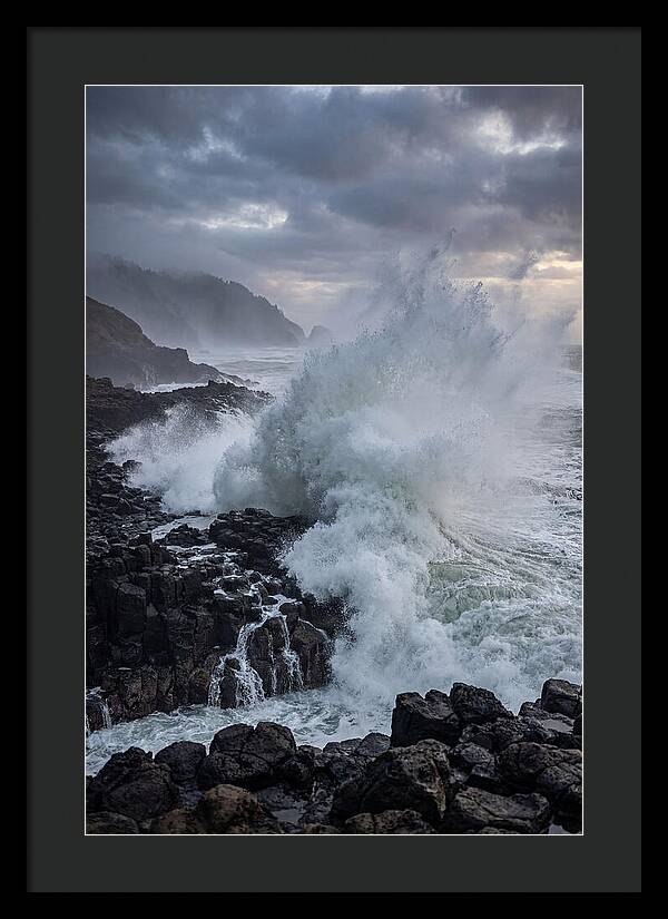 Wave Crash At Oregon Coast