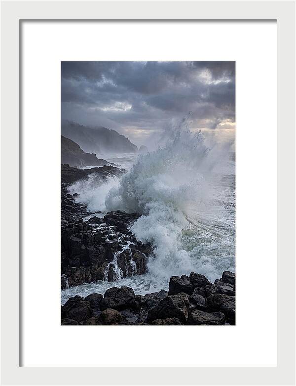 Wave Crash At Oregon Coast