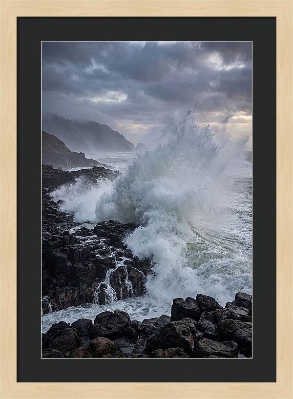 Wave Crash At Oregon Coast