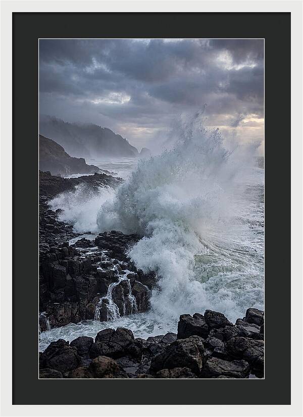 Wave Crash At Oregon Coast