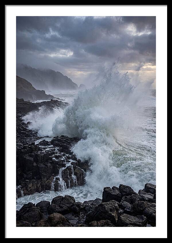 Wave Crash At Oregon Coast