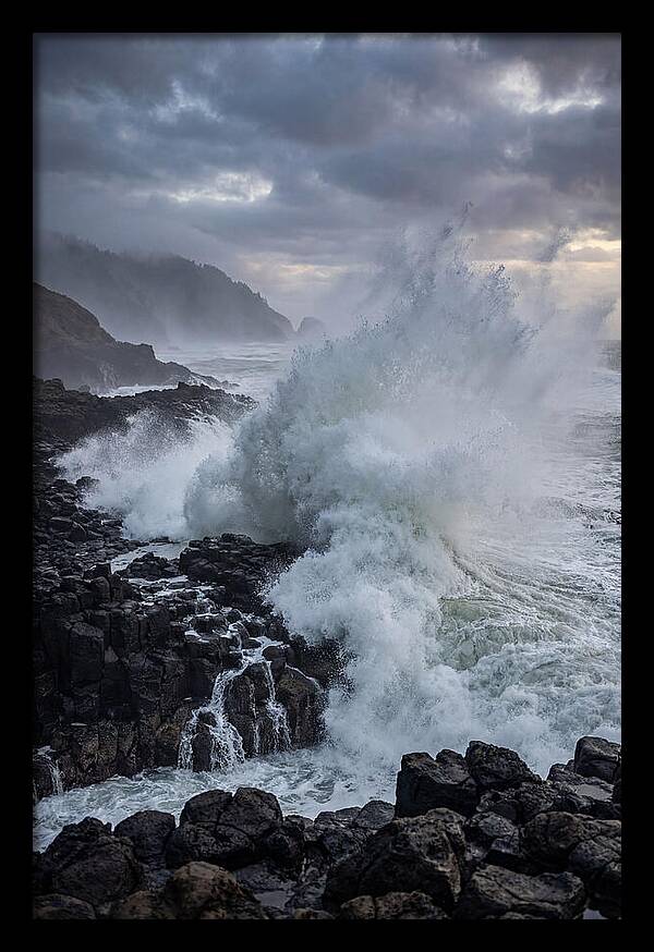 Wave Crash At Oregon Coast