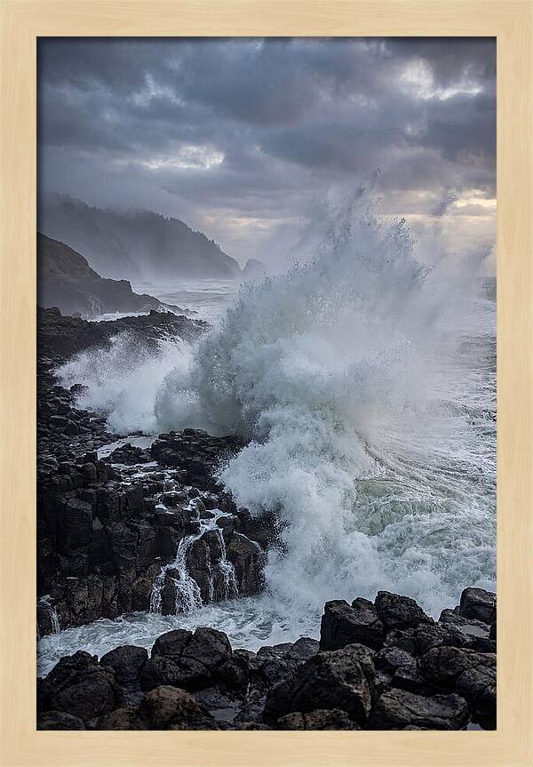Wave Crash At Oregon Coast