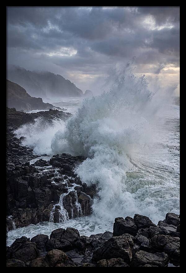 Wave Crash At Oregon Coast