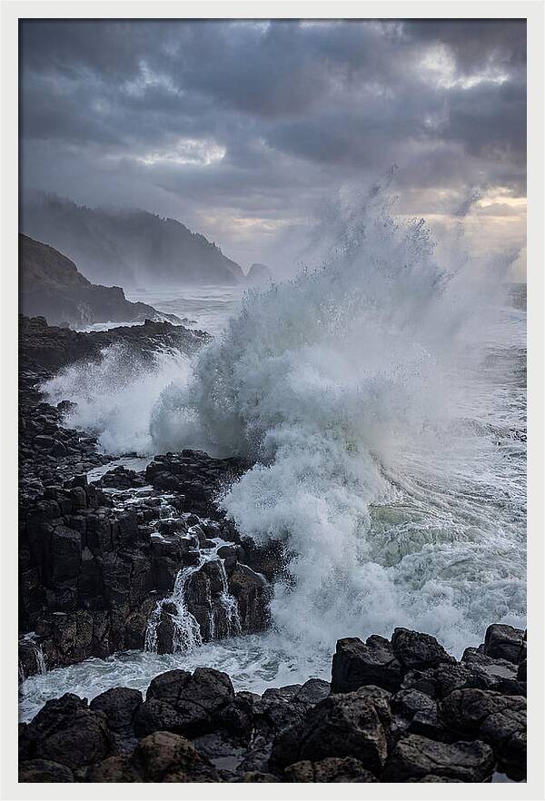 Wave Crash At Oregon Coast