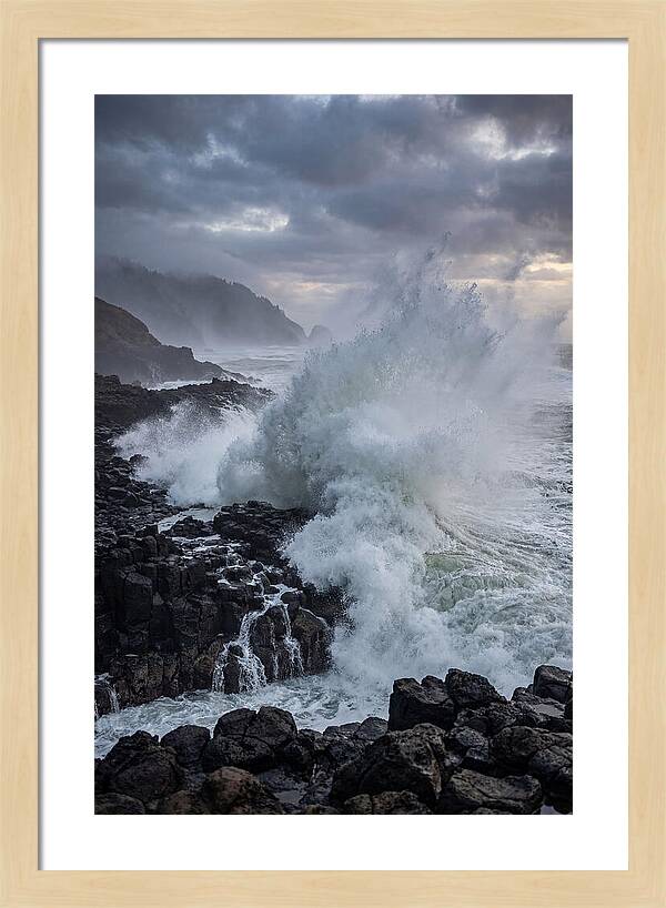 Wave Crash At Oregon Coast