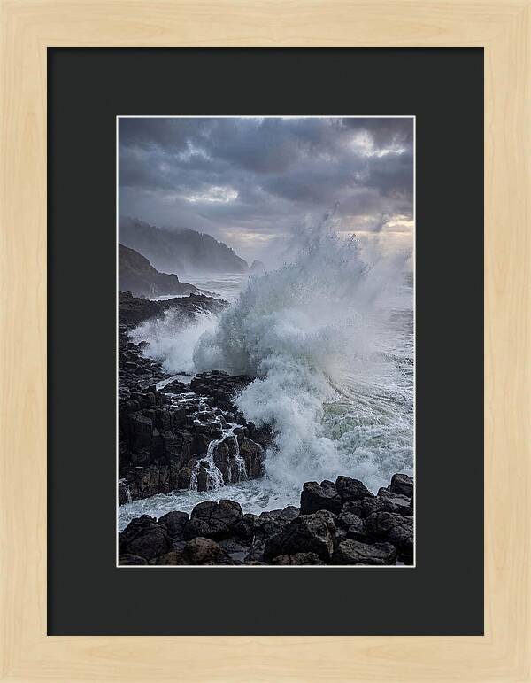 Wave Crash At Oregon Coast