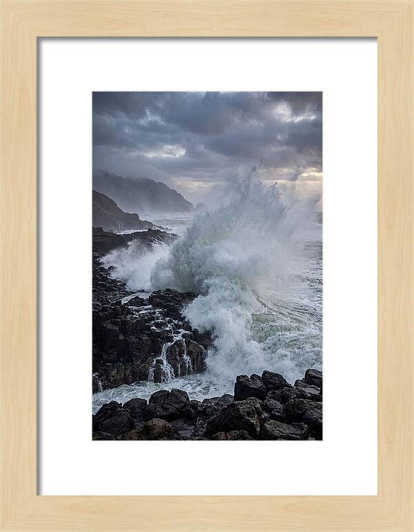 Wave Crash At Oregon Coast