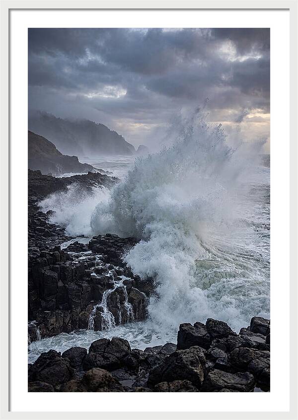 Wave Crash At Oregon Coast