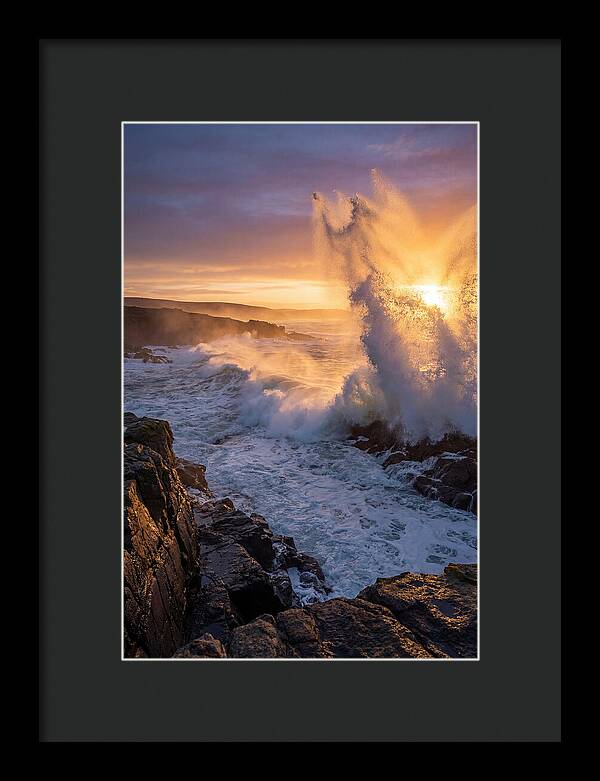 Wave Spray At Sunrise