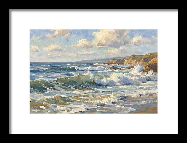 Waves Crashing Against The Shore