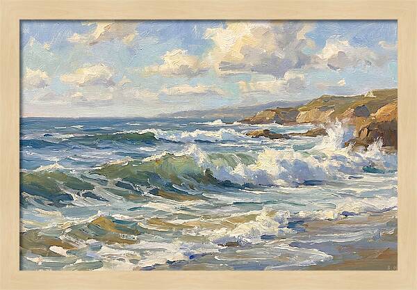 Waves Crashing Against The Shore