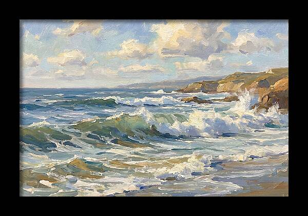 Waves Crashing Against The Shore