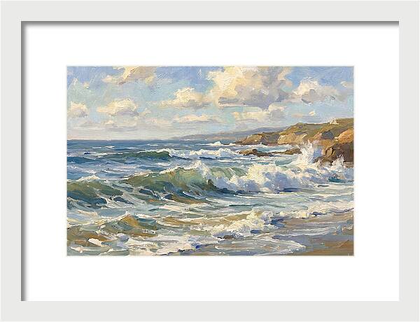 Waves Crashing Against The Shore