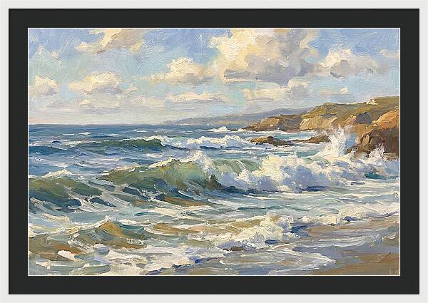 Waves Crashing Against The Shore