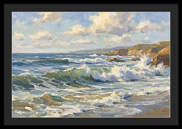 Waves Crashing Against The Shore
