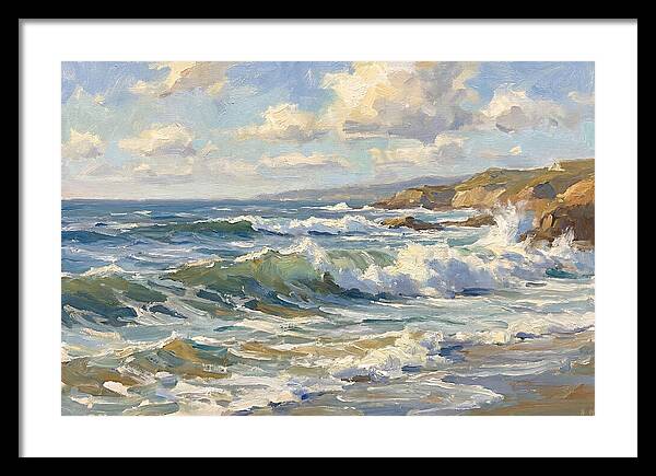 Waves Crashing Against The Shore
