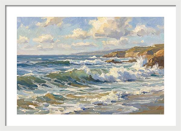Waves Crashing Against The Shore