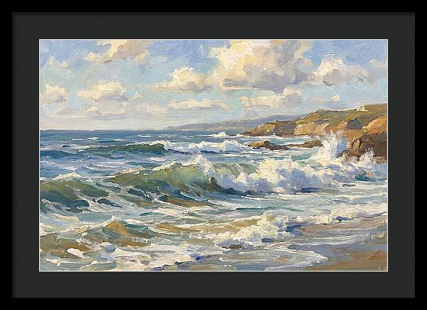 Waves Crashing Against The Shore