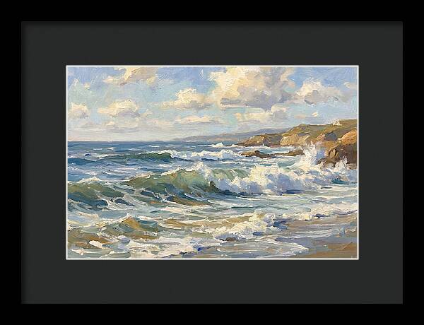 Waves Crashing Against The Shore