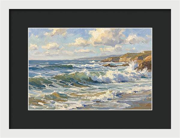Waves Crashing Against The Shore