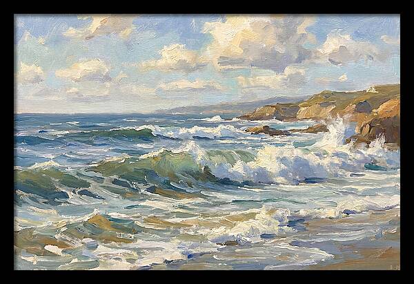 Waves Crashing Against The Shore