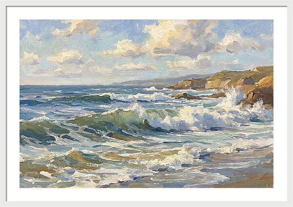 Waves Crashing Against The Shore